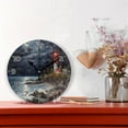 thumbnail image 2 of GZHJMY Lighthouse at Night Clock Silent Round Wall Clock Non Ticking Battery Device Clocks Creative Decoration Wall Clock for Living Room Bedroom Office Kitchen, 2 of 6