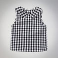 thumbnail image 2 of KyCheLot Cute Sleeveless Shirt for Girls Cotton Loose Plaid Lapel Collar Crewneck Trendy Summer Blouse 0-4 Years, 2 of 3