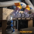 thumbnail image 5 of POWERTEC 6PK 2-1/2" Dust Control Flex Cuff w/Adjustable Key Hose Clamps, Hose Connector Rubber Cuff Coupler for Woodworking Dust Collection Fittings, Dust Collector Accessories & Machinery(70337-P6), 5 of 7