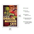 thumbnail image 2 of The Dragon Murder Case by S.S. Van Dine - Starring Warren William - Vintage Film Movie Poster c.1934 - Fine Art Matte Paper Print (Unframed) 30x44in, 2 of 4