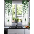thumbnail image 2 of Green Spring Botanical Sheer Curtains 45 Inch Length 2 Panels Set for Living Room/Bedroom, Weeping Eucalyptus Butterfly Kitchen Curtains Grommet Semi-Sheer Curtains Drapes Window Treatments 42"x45"x2, 2 of 7