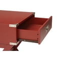 thumbnail image 3 of Bowery Hill Wooden Top End Table, Side Table with One Drawer in Red, 3 of 5