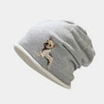 thumbnail image 2 of Tuques Harajuku à Imprimé Chien Chat Skullies pour Hommes Femmes Bonnet Printemps Automne Coton Tricoté Chapeau Mode Hip-Hop Tuque Casquette, 2 of 5
