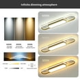 thumbnail image 3 of Garwarm Modern LED Flush Mount Ceiling Lights Dimmable LED Ceiling Lamp with Remote Control Linear Ceiling Lighting Fixtures for Living Room Kitchen Dining Room Bedroom (40W/Golden), 3 of 16