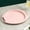 88#Pink, variant on Oval Plastic Steak Plates with Handles, Heat Resistant and Drop Proof Serving Dish, Large Deep Dinner Plates for Pasta, BBQ, Family Meals, Parties and Restaurant Use