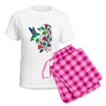 thumbnail image 5 of CafePress - Rainbow Hummingbird On Trumpet Vine Women's Light - Women's Short Sleeve Print T-Shirt and Pants Light Cotton Pajama Set, 5 of 7