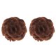 thumbnail image 1 of 2 unids flores peluca pelo garras pelo chignon pony colha cola de caballo extensión de cabello (rojo), 1 of 7