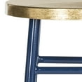 thumbnail image 6 of SAFAVIEH Emery Mid-Century Dipped Gold Leaf Counter Stool w/ Footrest, Navy, 6 of 6