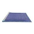 thumbnail image 2 of Ahgly Company Machine Washable Indoor Round Southwestern Blue Country Area Rugs, 4' Round, 2 of 4