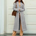 thumbnail image 6 of Ofreoo Fashion Women Solid Button Long Sleeved Casual Jacket Coat Blouse Outwear Turndown Collar Jackets Gift for Girls, 6 of 9