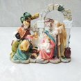 thumbnail image 3 of maskred Resin Nativity Scene Christmas Living Decorations Statue In Manger Jesus, 3 of 6