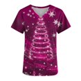 thumbnail image 4 of Christmas Shirts for Women Short Sleeve Womens Plus Size Tops Casual Loose Blouses Trendy Graphic Tees Fashion Clothes, 4 of 5