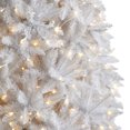 thumbnail image 4 of Homestock 12ft Slim Pre-Lit White Magic Artificial Christmas Tree with 1100 Warm White Lights and 3235 Bendable Branches, 4 of 10