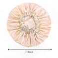 thumbnail image 2 of Silk Satin Hair Bonnet for Sleep Natural Hair Care Protection Soft Comfortable Nightcap for Women Men Kids Unisex Stylish Design, 2 of 4