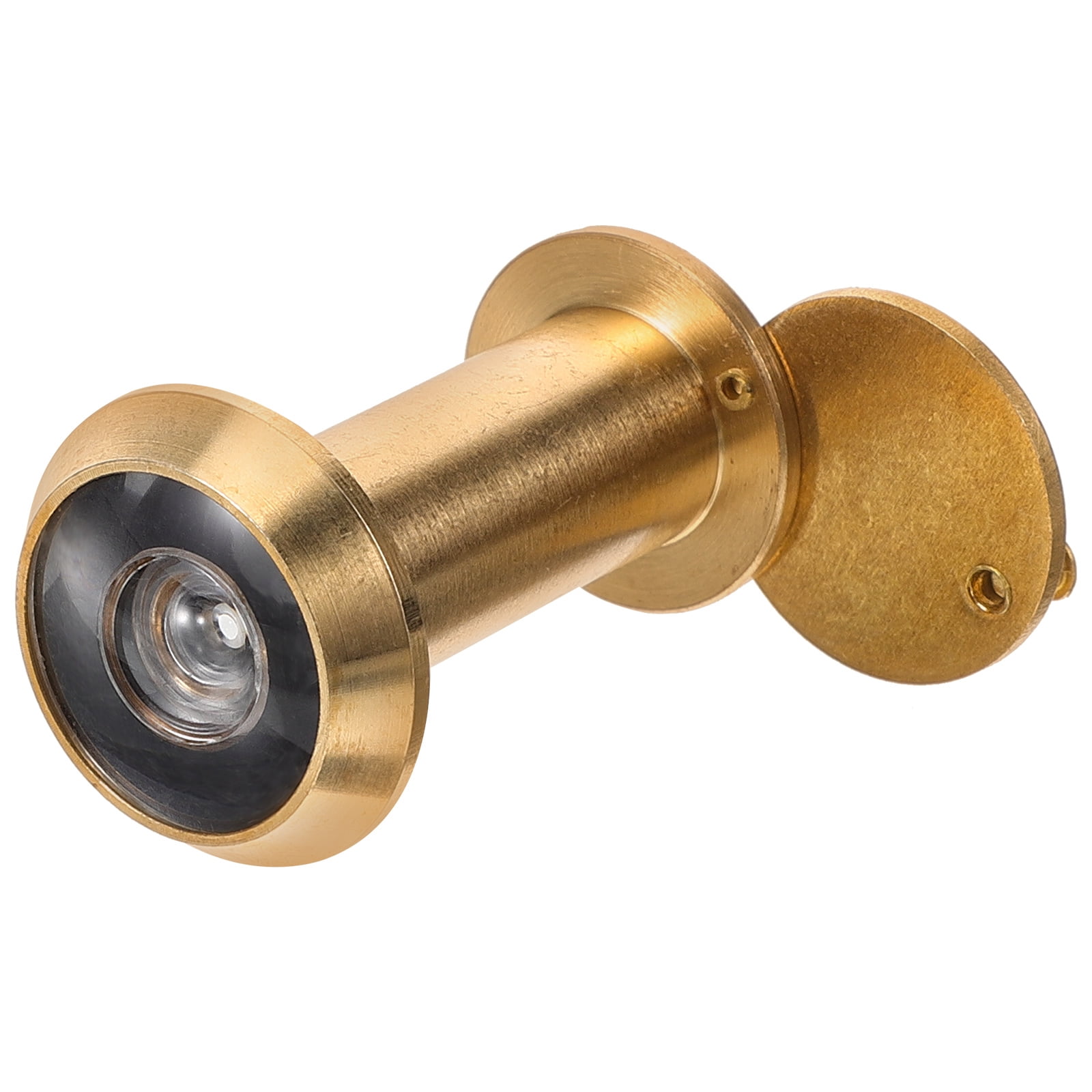 Solid Brass Door Peephole Viewer With 200° Wide-Angle Lens, 5/8" Pipe, Privacy Cover, Fits 1-3/8 To 2-1/6 Inch Doors (Black)