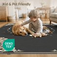 thumbnail image 4 of ODIKA 8'x10' Washable Area Rug Non-Slip Chair-Friendly Mat Snake Gothic Celestial Medallion With Vintage Moon Phase Border for Dining Room, Large Office, Lounge, 4 of 7