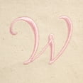 thumbnail image 3 of DALIX Women's Cotton Canvas Tote Bag Large Shoulder Bags Pink Monogram W, 3 of 8