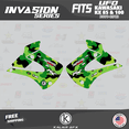 thumbnail image 3 of Kalair GFX Graphics Kit for Kawasaki KX100 UFO RESTYLE (2001-2013) Invasion Series, 3 of 5