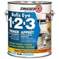 thumbnail image 1 of Apprêt à base d'eau Zinsser Bulls Eye 1 2 3 intérieur/extérieur pour toutes surfaces, teintable en blanc, 3,78L, 1 of 1