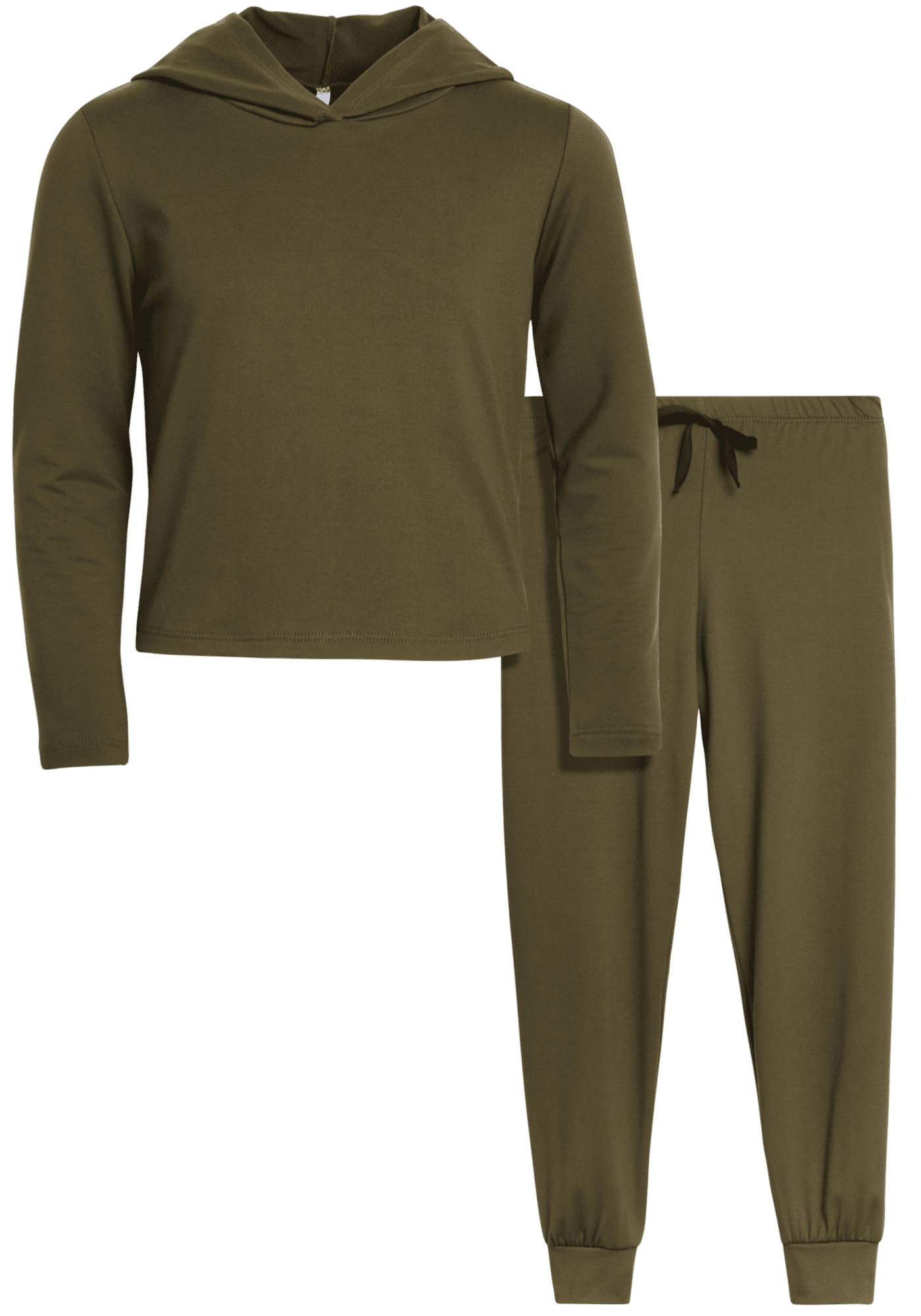 Sweet Hearts Girls' Sweatsuit Set 2 Piece Fleece Lined Pullover Hoodie & Jogger Sweatpants (7