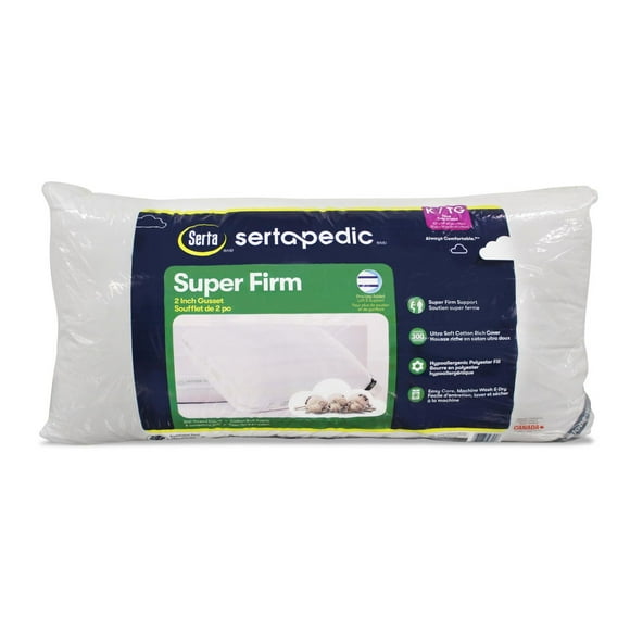 Sertapedic Super Firm Pillow, 300 Thread Count Pillow
