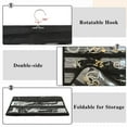 thumbnail image 6 of 1-Pack Hanging Jewelry Organizer 80-Pocket Dual-sided Jewelry Storage for Jewelry Earring Necklace Bracelet Ring Storage Travel Holder,Black, 6 of 9