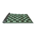 thumbnail image 2 of Ahgly Company Indoor Rectangle Checkered Light Blue Modern Area Rugs, 2' x 4', 2 of 4