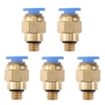 thumbnail image 1 of MasteelfCA 5 PCS PC4-M6 Pneumatic Straight Fitting for 4mm OD RepRap 3D Printer Bowden Tubing or other use, 1 of 8