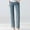 Light Blue, variant on New Maternity Pants Long Pants Trendy Solid Elastic Waisted Straight Leg Jeans for Women High Waist Comfort Fit Elastic Waisted Pocket Black L