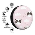thumbnail image 5 of Gaeub Cute Panda 14-17in Tire Cover, Spare Tire Cover, for Camper Caravan, Trailer, Car, Truck, SUV, Jeep - 17 inch, 5 of 9