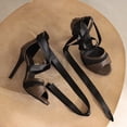 thumbnail image 3 of SACFOF Lace Up Heeled Sandals for Womens Strappy Heels Open Toe Tie Up Stiletto Heels Party Prom Dressy Sandals, 3 of 6