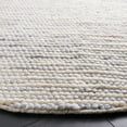 thumbnail image 3 of SAFAVIEH Natura Fredrick Striped Area Rug, Ivory/Blue, 6' x 6' Round, 3 of 8
