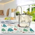 thumbnail image 5 of FREEAMG Christmas Trees Dish Drying Mat Tableware Absorption Water Mats Home Decoration Drying Pad for Kitchen Countertop-16X18 Inch, 5 of 7