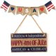 thumbnail image 3 of Celebre la cultura americana con una decoración rústica colgante para su fiesta del Día de la Independencia Placas de pared vintage del 4 de julio, 3 of 8