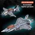 thumbnail image 3 of Remocguys 5in1 Fighter Jet Robot Building Set with Remote Control Compatible with Lego Robotics Stem Toys for Ages 8-13 Boys, 3 of 5