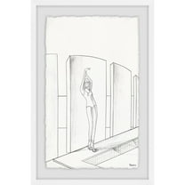 Parvez Taj 'Lazy by the Pool' Framed Painting Print 30 x 45