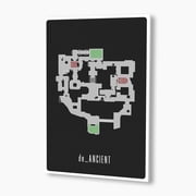 CS:GO de_Ancient Map Poster; Gaming Wall Art
