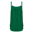 thumbnail image 4 of Pleated Square Neck Vest - 2025 Summer Flowy Casual Tank Top, Elegant Curved Hem Sleeveless Blouse | Baberdicy | Summer Tank Tops for Women 2025 Loose Fit Pleated Square Neck (Camouflage | 3XL), 4 of 7