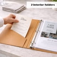 thumbnail image 5 of Paper 'n Such Welcome Binder for Short Term Rentals - Grey Faux Leather 3 Ring Binder for Welcome Guides for Airbnbs, 5 of 8