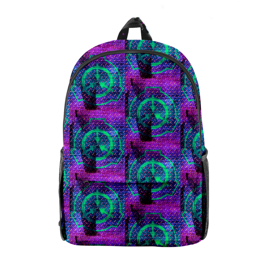 BINGTIESHA Creepypasta 3D Fashion Backpack Printed Multi Zipper