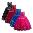 thumbnail image 3 of AJZIOJIRO Kids Toddler Girls Vintage Floral Boho Lace Maxi Dress 3-12Y Baby Flower Wedding Princess Party Communion Evening Formal Dance Gown, 3 of 9