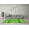 thumbnail image 3 of Ahgly Company Indoor Rectangle Abstract Green Modern Area Rugs, 2' x 4', 3 of 4