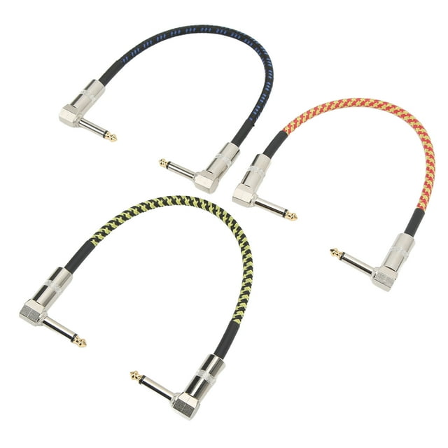 Cables De Efectos, Cables De Guitarra De Alta Precisión, Nailon Trenzado De Metal De Larga Duración Para Amplificadores