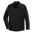 thumbnail image 1 of Spring&Gege Chemises Habillées à Manches Longues pour Garçons Uniforme Formel Tissé Uni, Noir, 13-14 Ans, 1 of 4