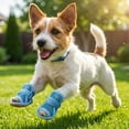 thumbnail image 4 of Mesh Breathable Dog Shoes Sandals Non Slip Paw Protectors Adjustable Girls Female,For Small Pet Cat Puppy , Footwear, Easy Wear Boots For Pets Pet Supplies, 4 of 7