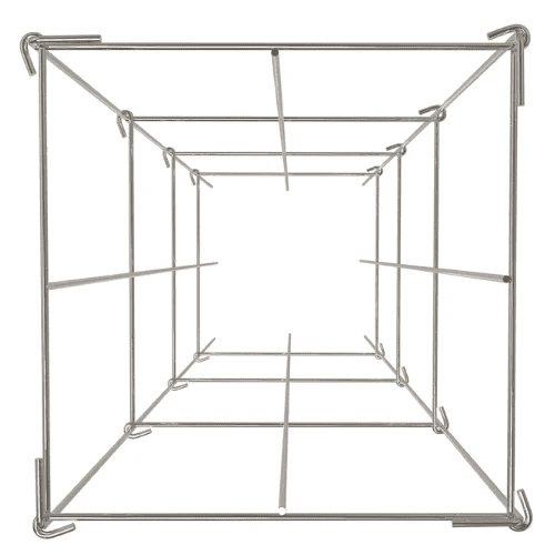 Tomato Cages 14.6x14.6x39.4" 6 Packs Square Plant Support Cages Green