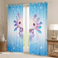 thumbnail image 2 of Manfei 3D Kawaii Axolotl Blackout Curtains Set of 2 (52x84 Each) for Kids, Dreamy Blue Stars Print Window Curtains, Dreamy Animal Curtains and Drapes, Curtains and Drapes Bedroom Decor, 2 of 6