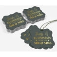 thumbnail image 5 of Inkdotpot Hugs & Kisses From The Wedding Bottle Tag Real Gold Foil Favor Bracket Shape Hang Tags Pack Of 100, 5 of 7
