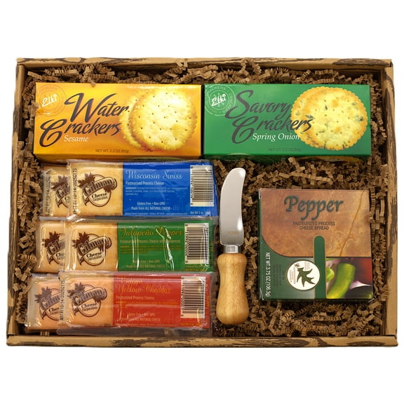 Specialty Cheese Lovers Gift Box – Gourmet Cheese Bars, Cheese Spread & Crackers – The Ultimate Holiday & Corporate Gift for Cheese Enthusiasts