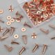thumbnail image 4 of 50 Sets Copper Rivets and Burrs, Copper Rivets for Belts, Wallets, Collars, Leather DIY Craft Supplies, 1/2 Inch, 4 of 5